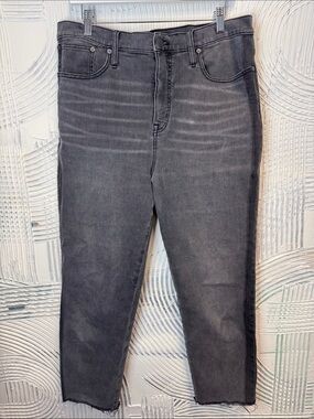 Madewell Faded Black Cropped High-Rise Jeans N0710